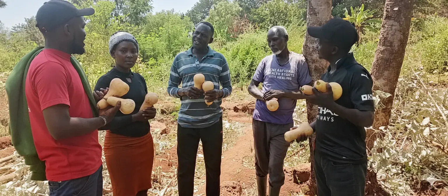 Women celebrating a harvest together